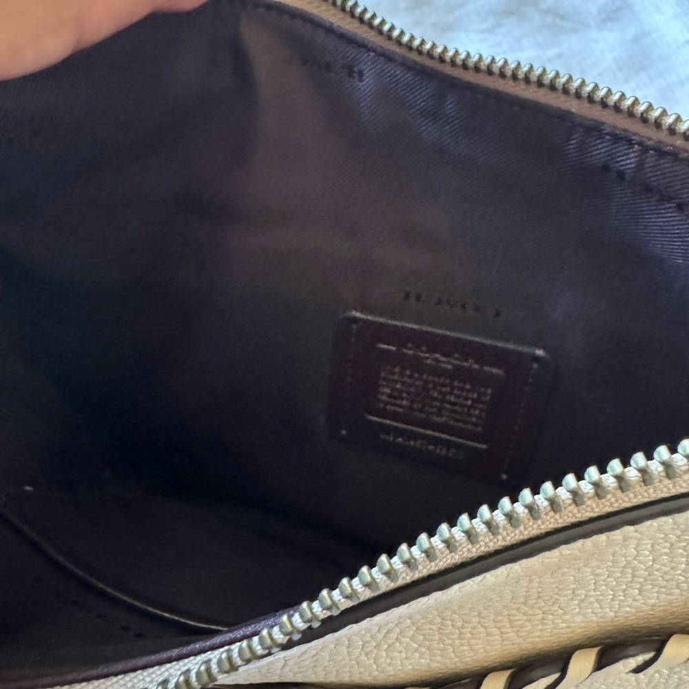 Coach Cream Whipstitch Shoulder Bag - Picture 7 of 10